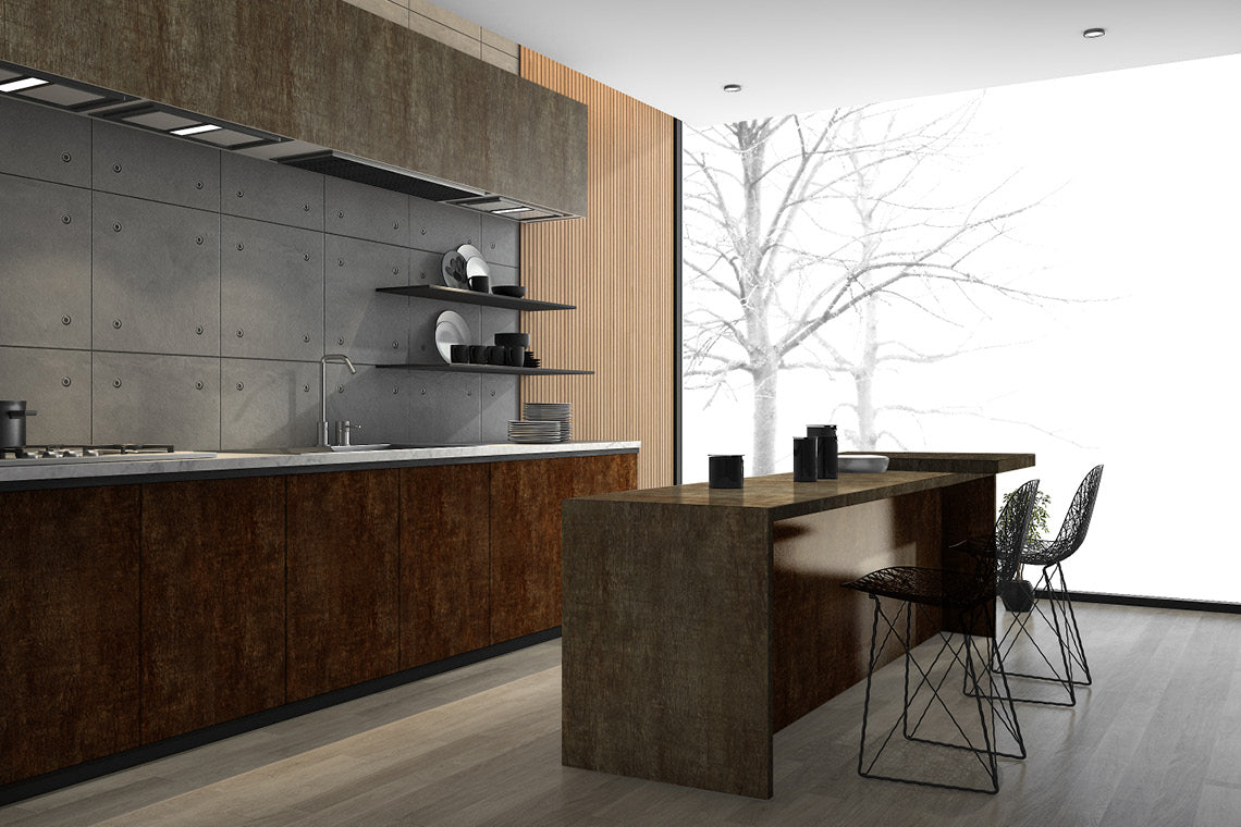 Worn Out Oak Grey Wood Texture Laminate - Heritage Surfaces