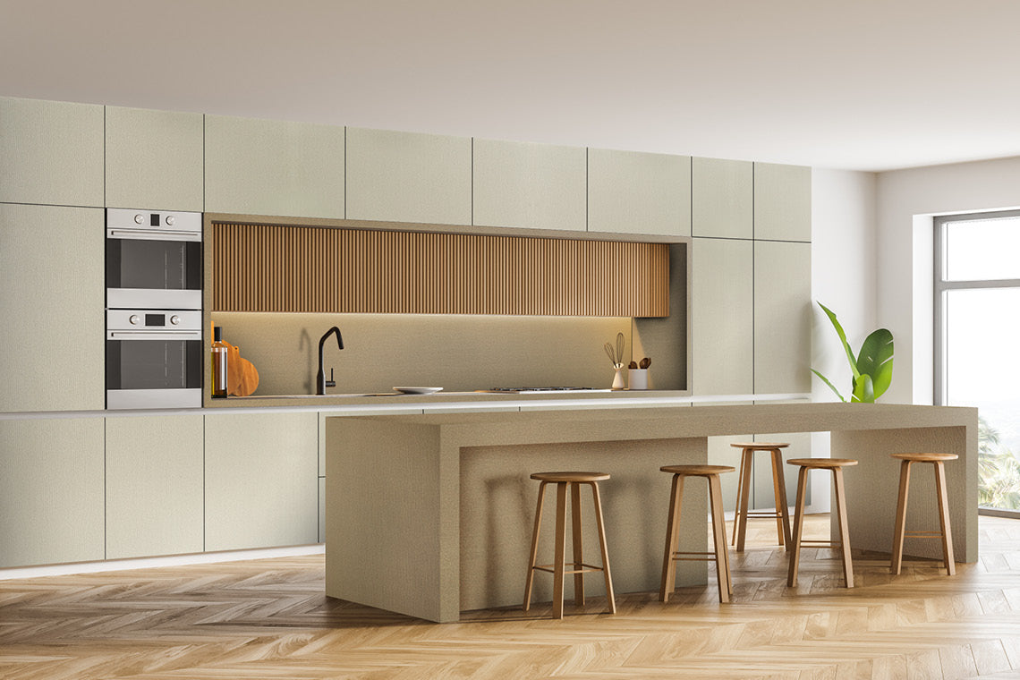 Livid Ecstasy Beige Fabric Texture Laminate - Heritage Surfaces