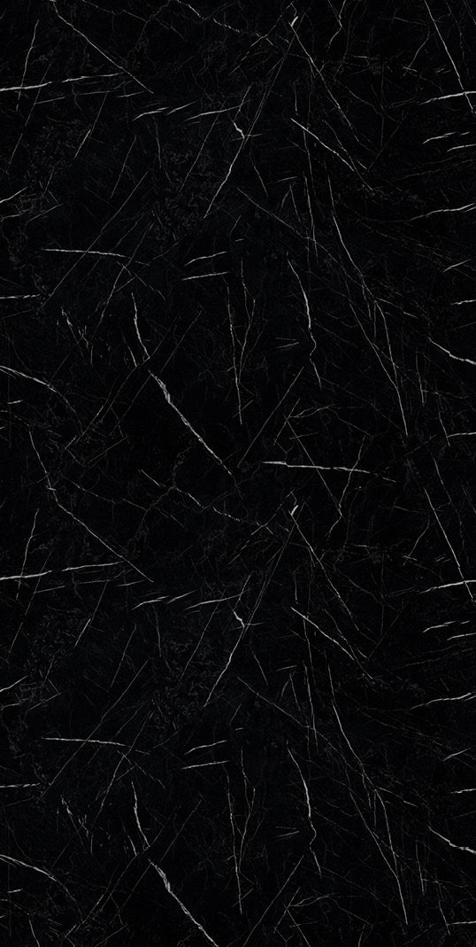 Nero Marmo Black Marble & Stone Gloss Laminate - Heritage Surfaces