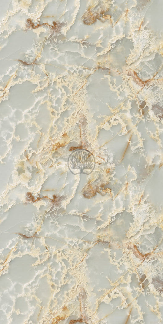 Onyx Bianca Grey Marble & Stone Gloss Laminate - Heritage Surfaces