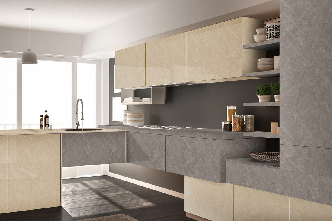 Ruoms Grey Limestone Grey Marble & Stone Texture Wall Panel - Heritage Surfaces