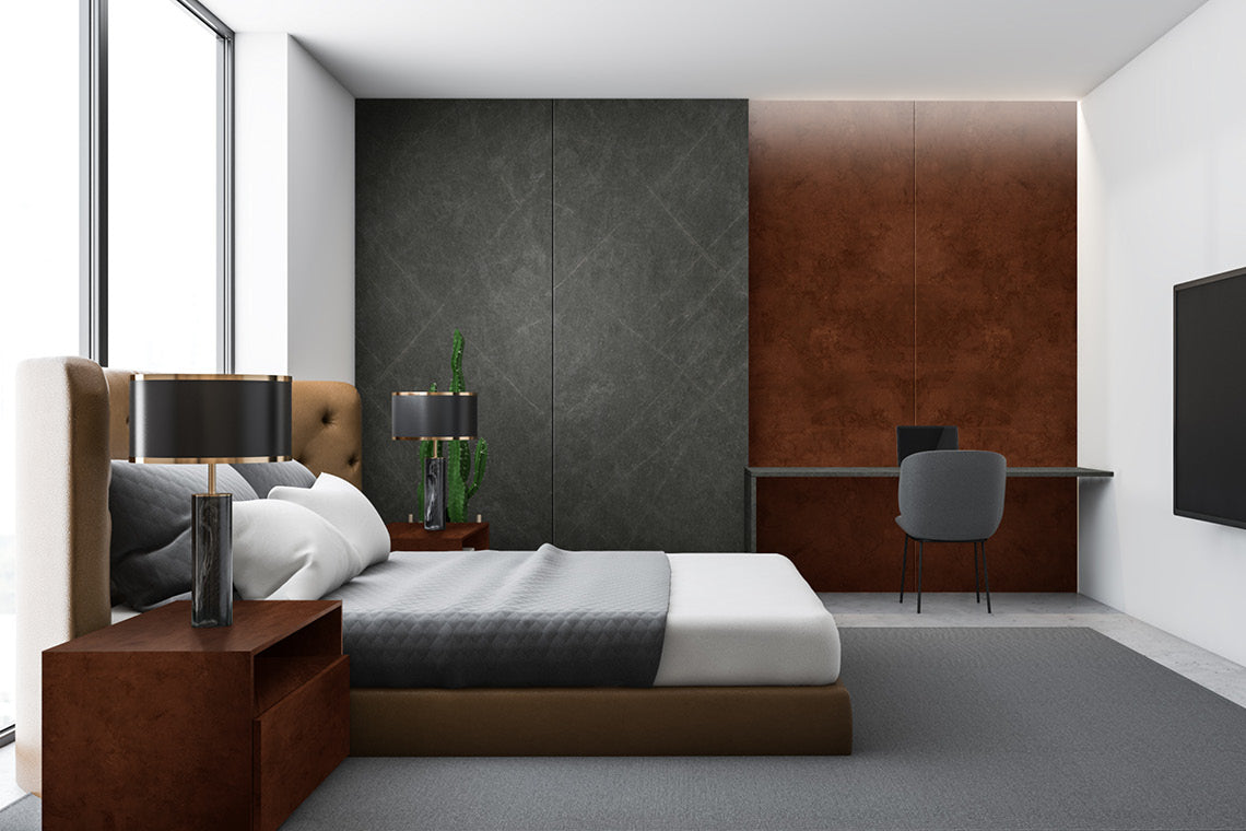 Slate Grey Limestone 2 Grey Marble & Stone Texture Wall Panel - Heritage Surfaces