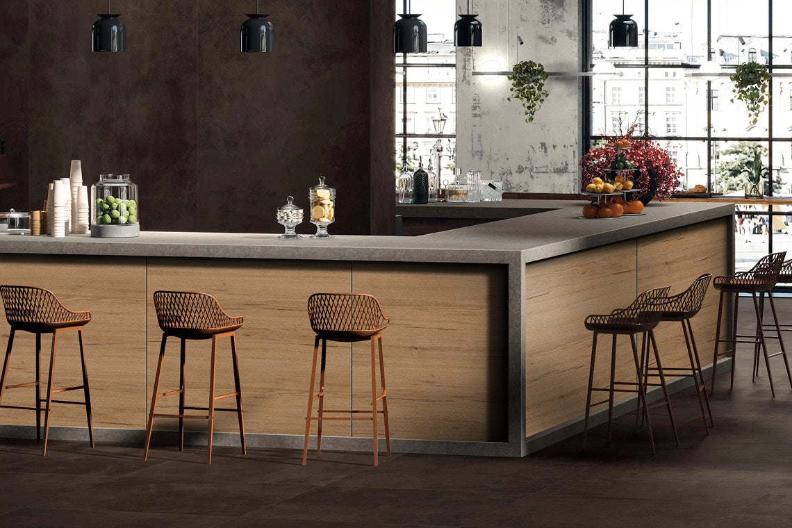 Burr Oak 2 Brown Wood Texture Laminate - Heritage Surfaces