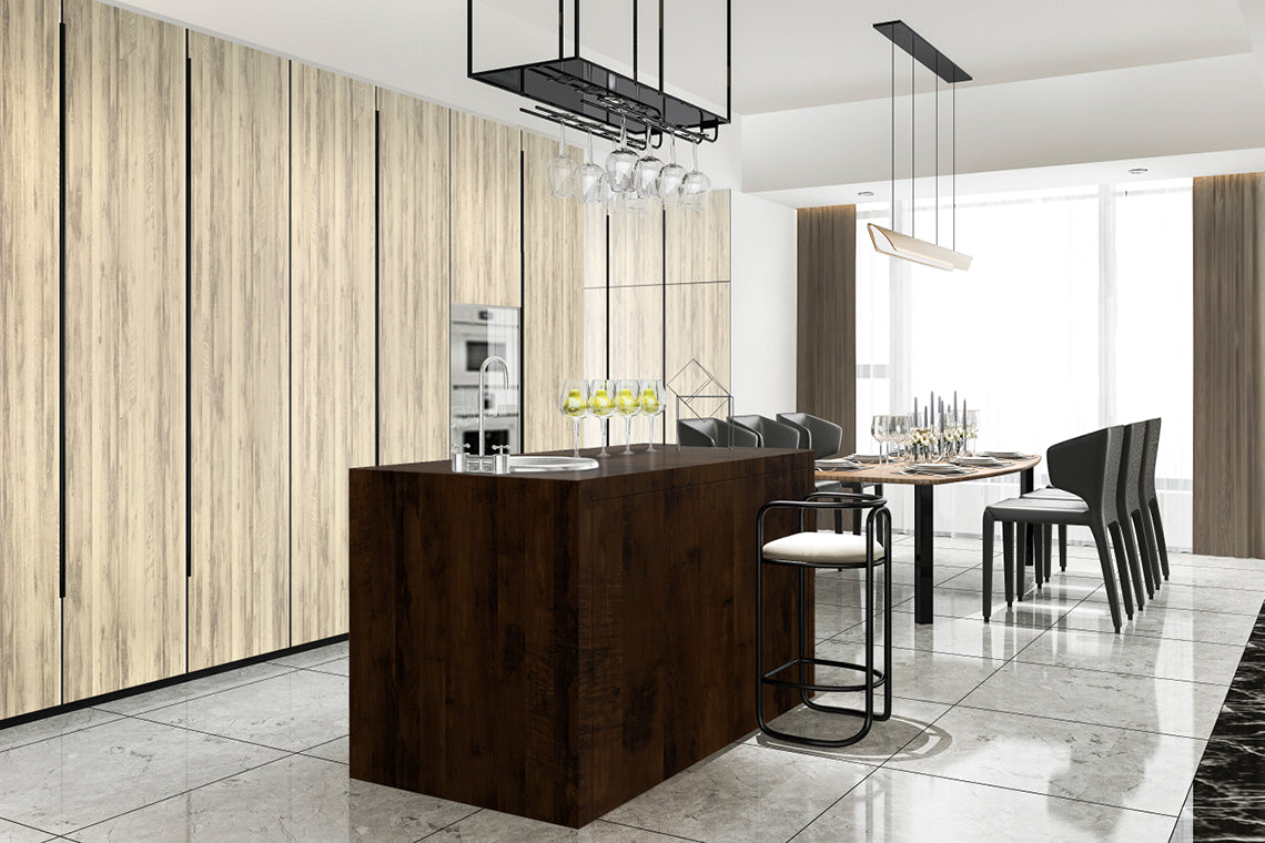 Polynesian Choco Oak Brown Wood Texture Laminate - Heritage Surfaces