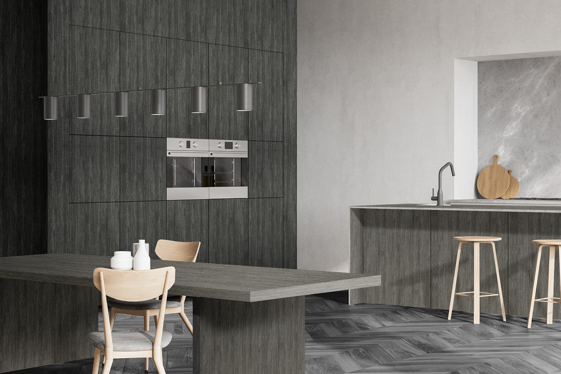 Livid Misti Paint Grey Wood Texture Laminate - Heritage Surfaces