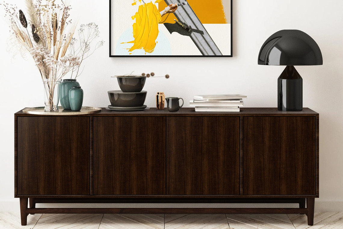 Calico Umber Oar Brown Wood Texture Laminate - Heritage Surfaces