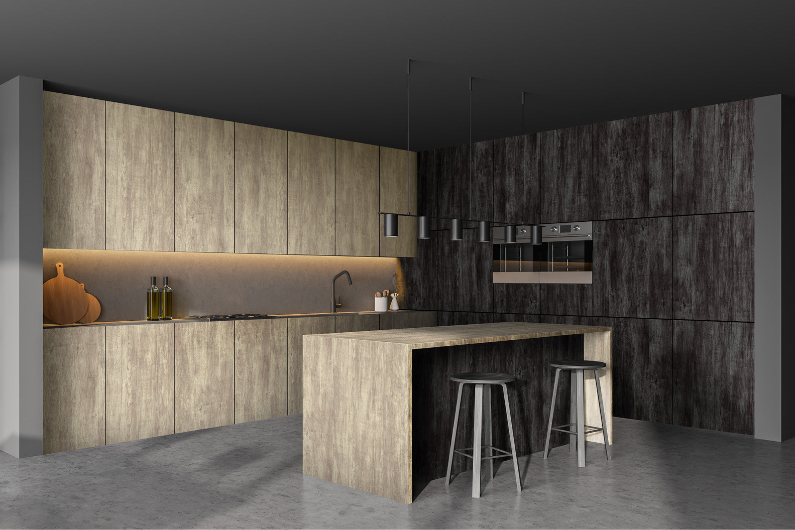 Voguish Teak Brown Wood Texture Laminate - Heritage Surfaces