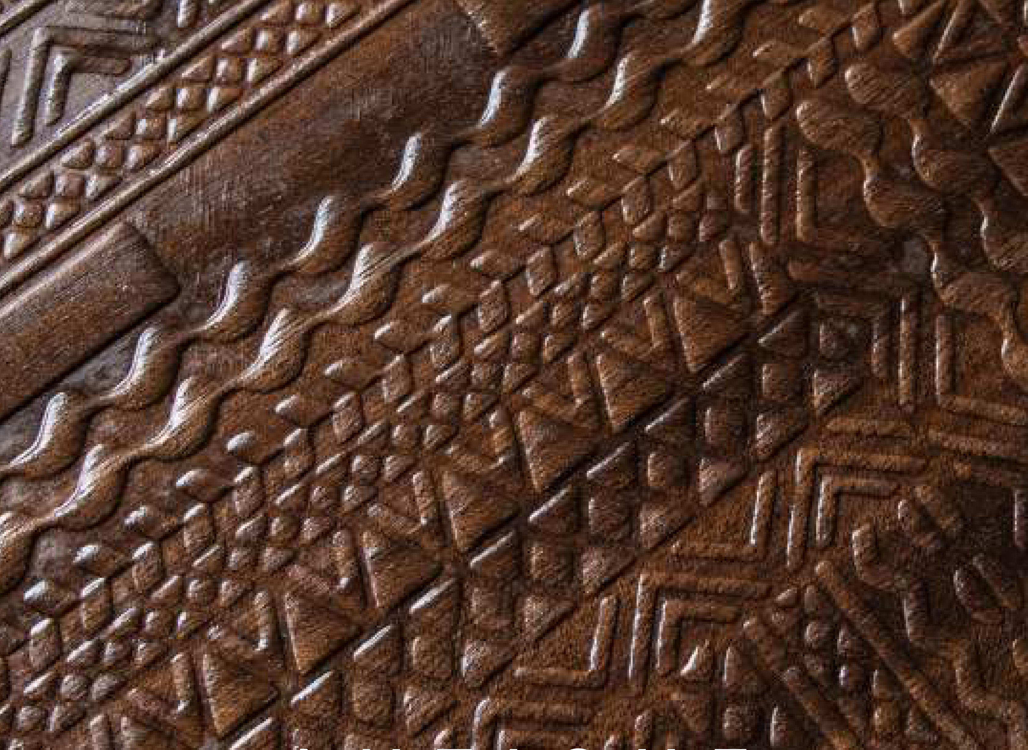 Antique hybrid veneer panel — brown real-wood veneer with a 3D textures embossed texture.