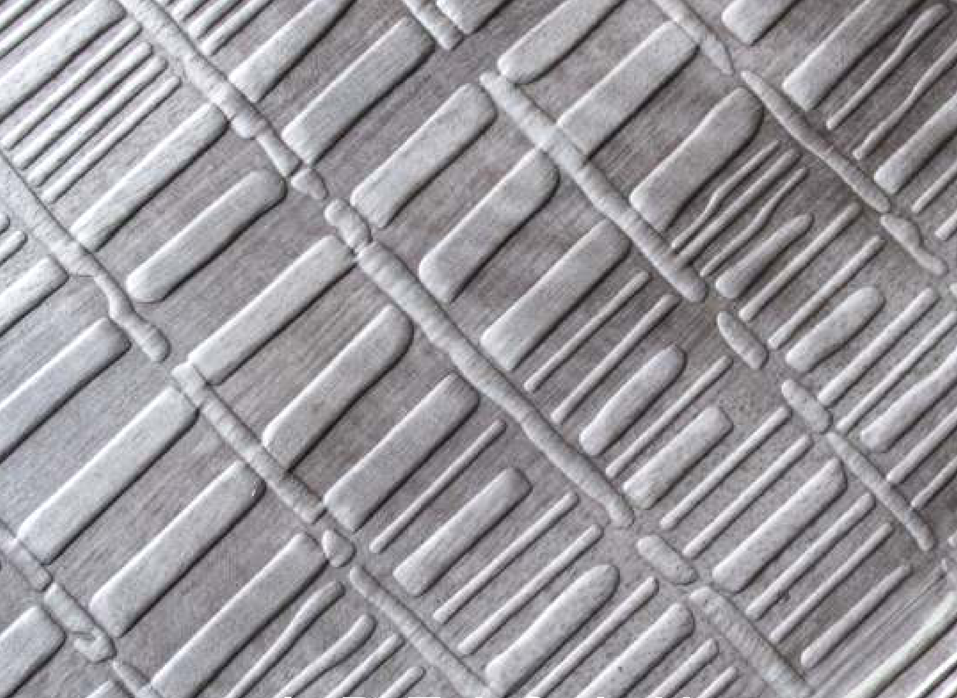 Artisan hybrid veneer panel — grey real-wood veneer with a 3D textures embossed texture.