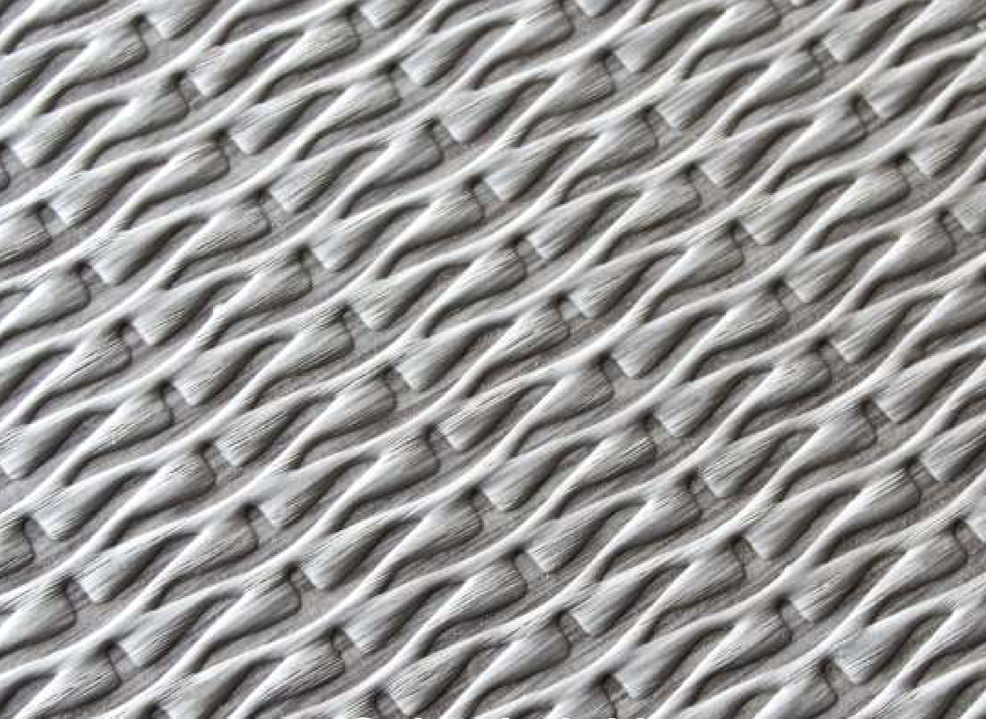 Chain hybrid veneer panel — grey real-wood veneer with a 3D geometric design embossed texture.
