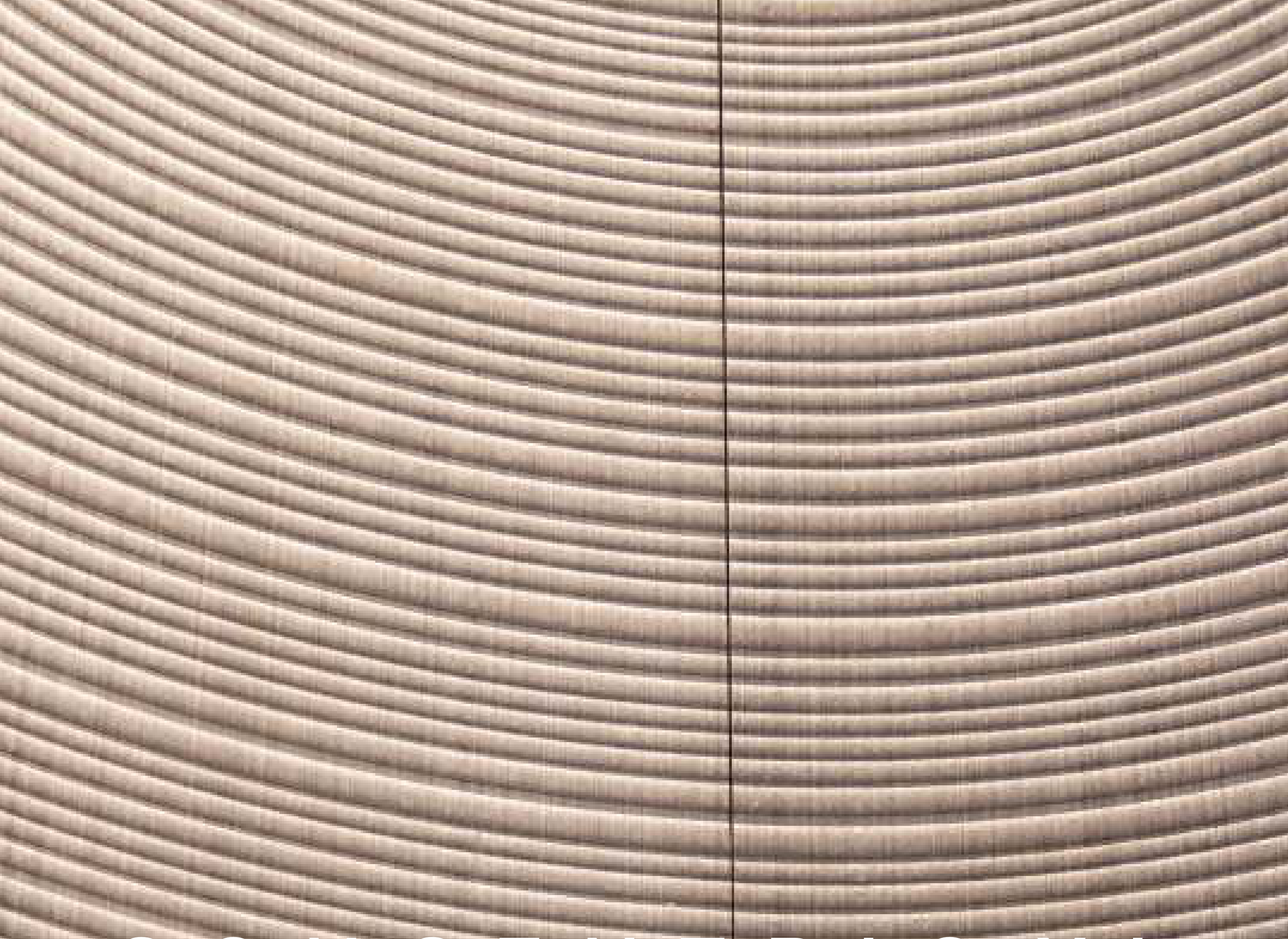 Concentric XL hybrid veneer panel — natural real-wood veneer with a 3D abstract embossed texture.