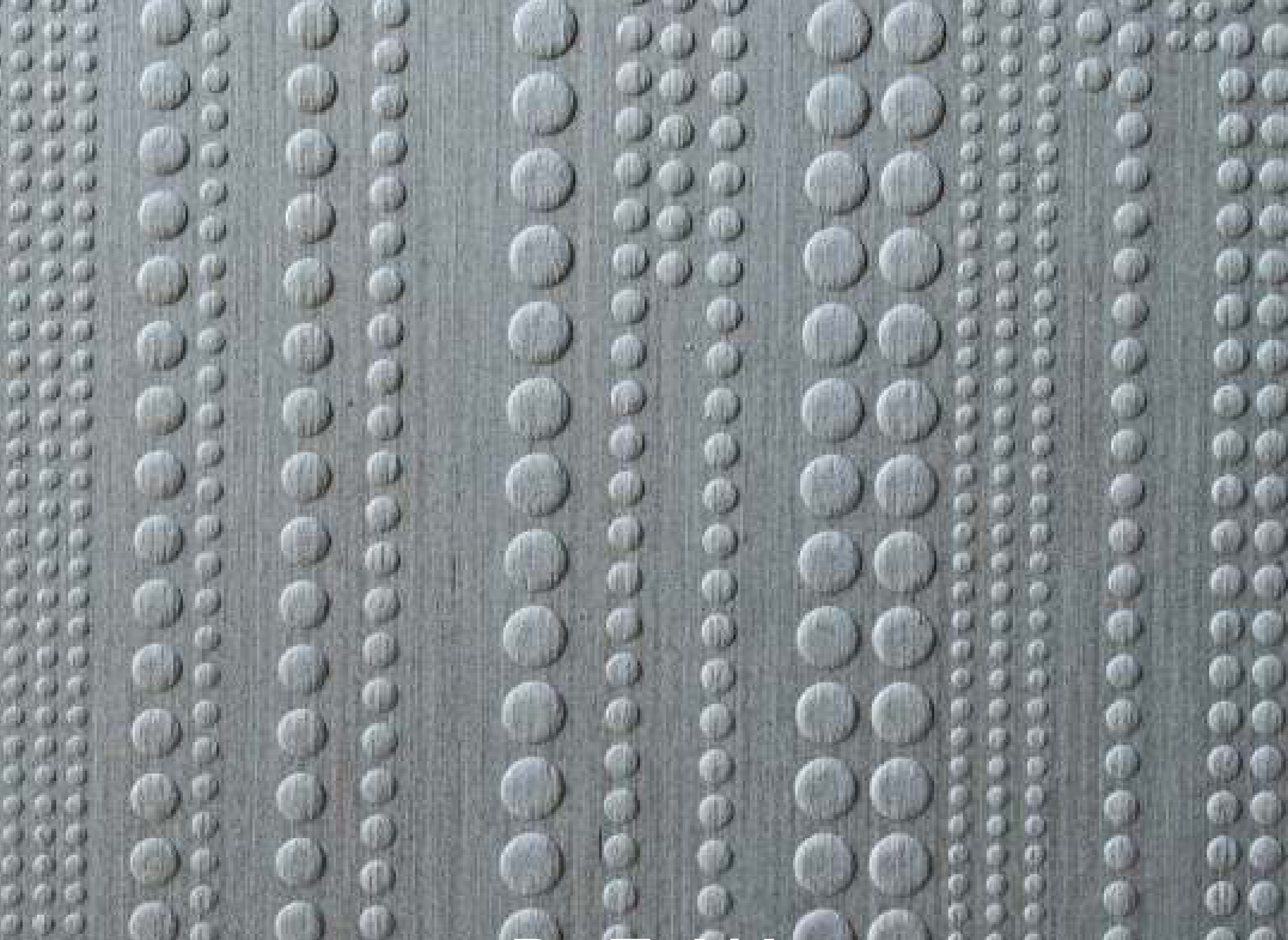 Dew hybrid veneer panel — grey real-wood veneer with a 3D abstract embossed texture.