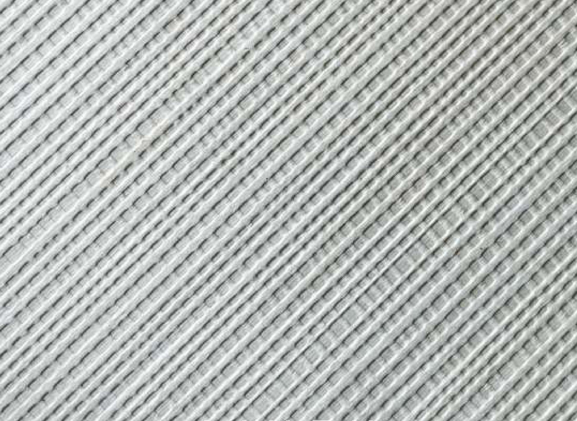 Linen hybrid veneer panel — grey real-wood veneer with a 3D fabric embossed texture.