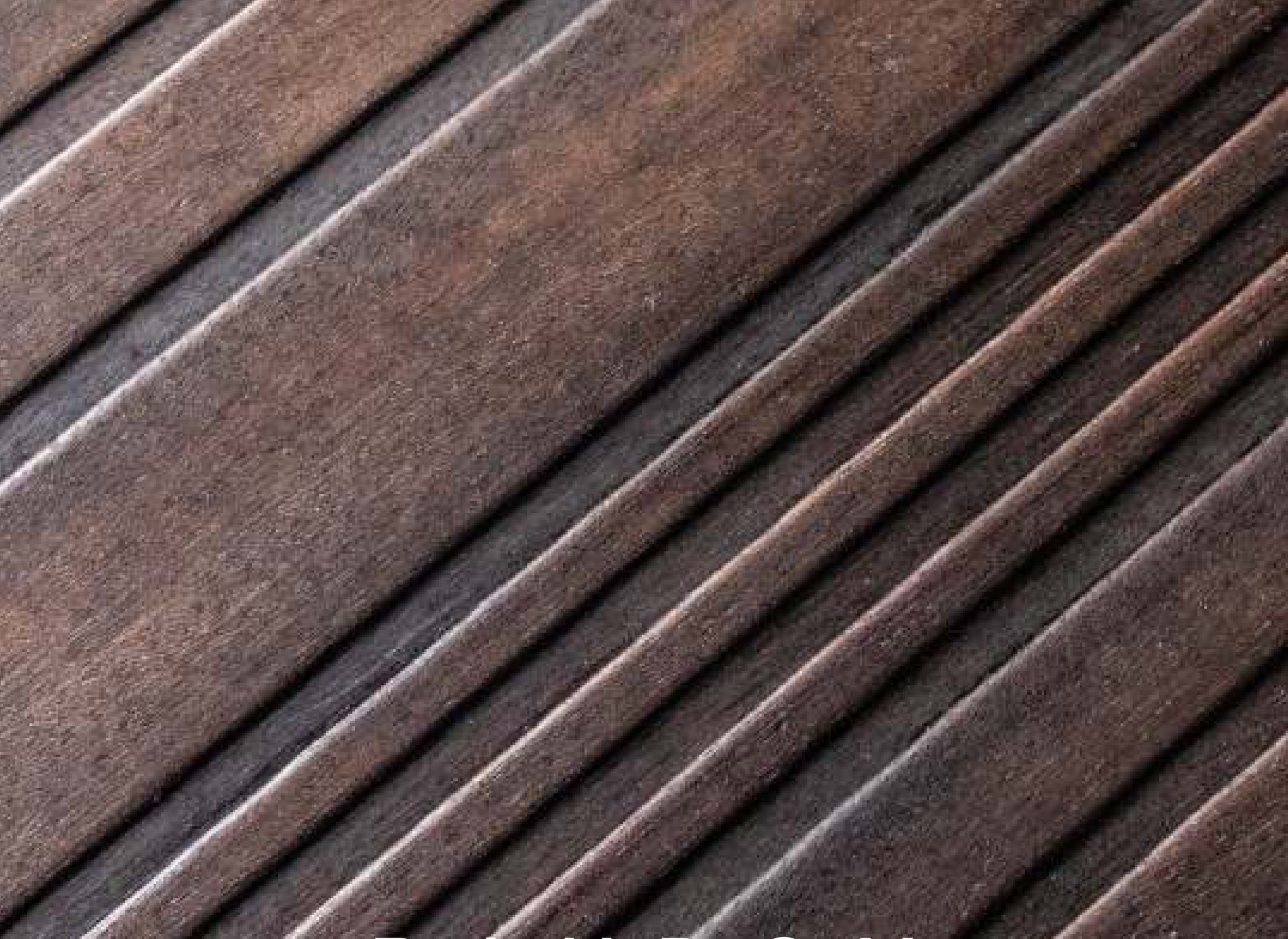 Random hybrid veneer panel — brown real-wood veneer with a 3D abstract embossed texture.
