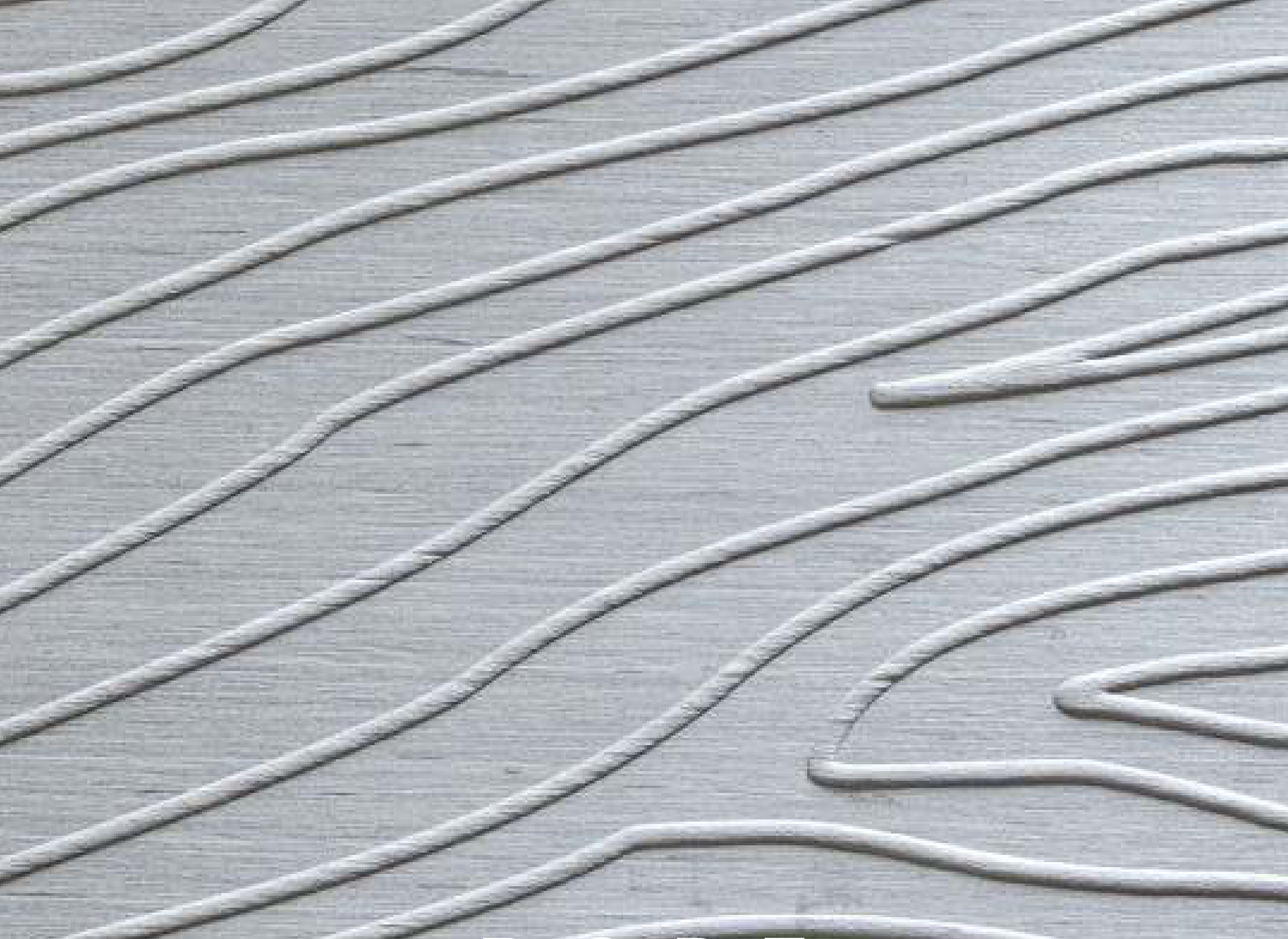 Rope hybrid veneer panel — grey real-wood veneer with a 3D textures embossed texture.