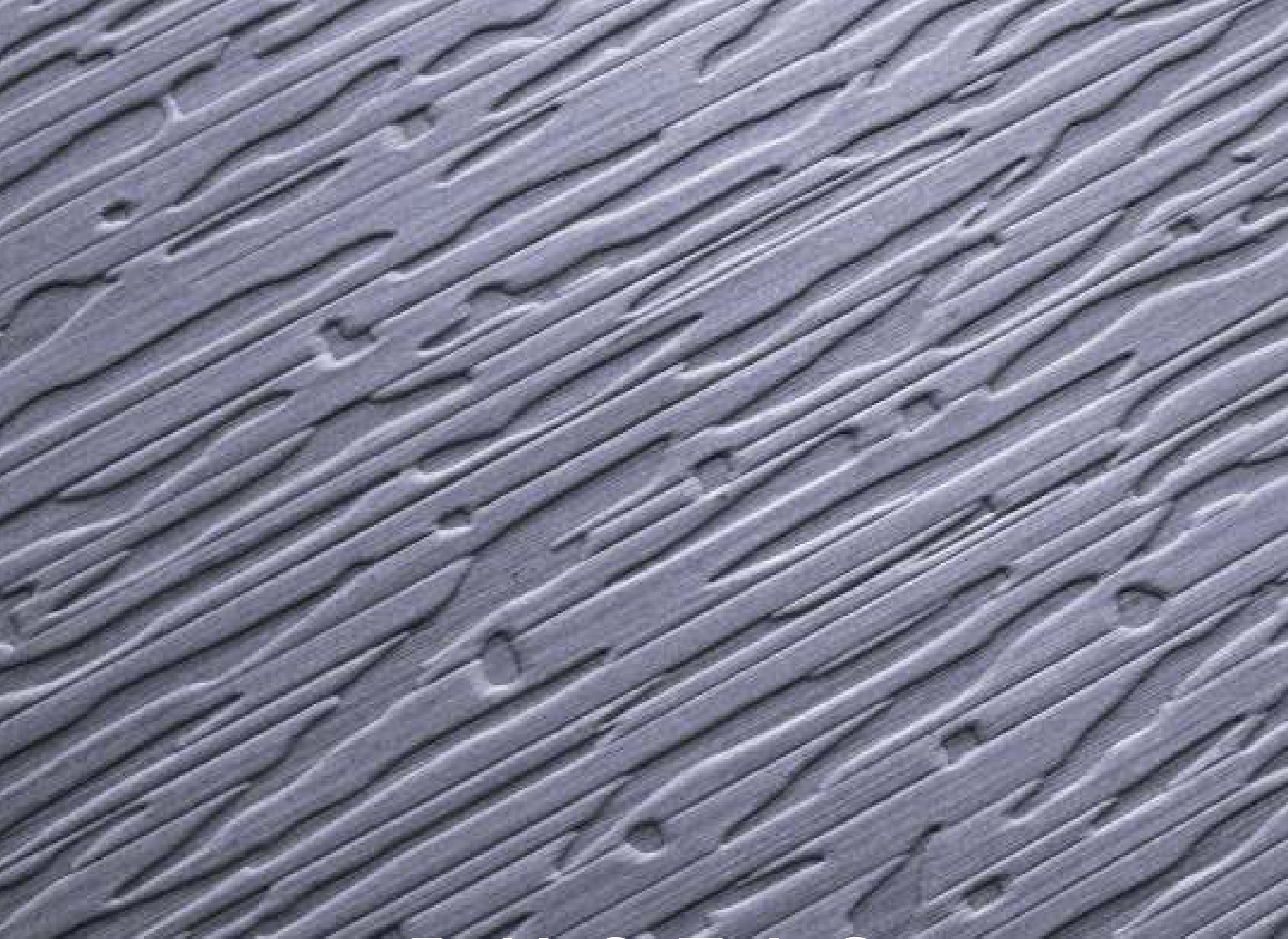 Rustic hybrid veneer panel — grey real-wood veneer with a 3D textures embossed texture.