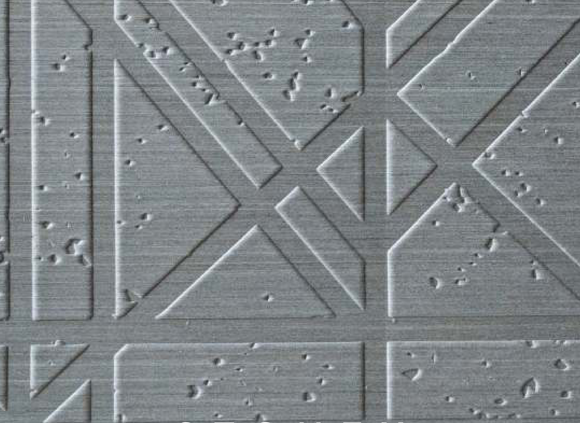 Stone X hybrid veneer panel — grey real-wood veneer with a 3D marble & stone embossed texture.