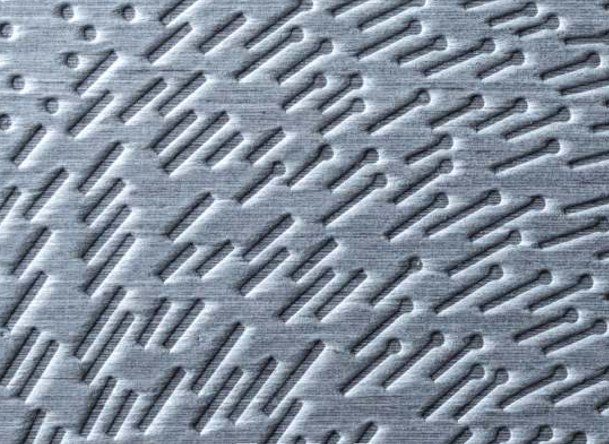 Tide hybrid veneer panel — grey real-wood veneer with a 3D abstract embossed texture.