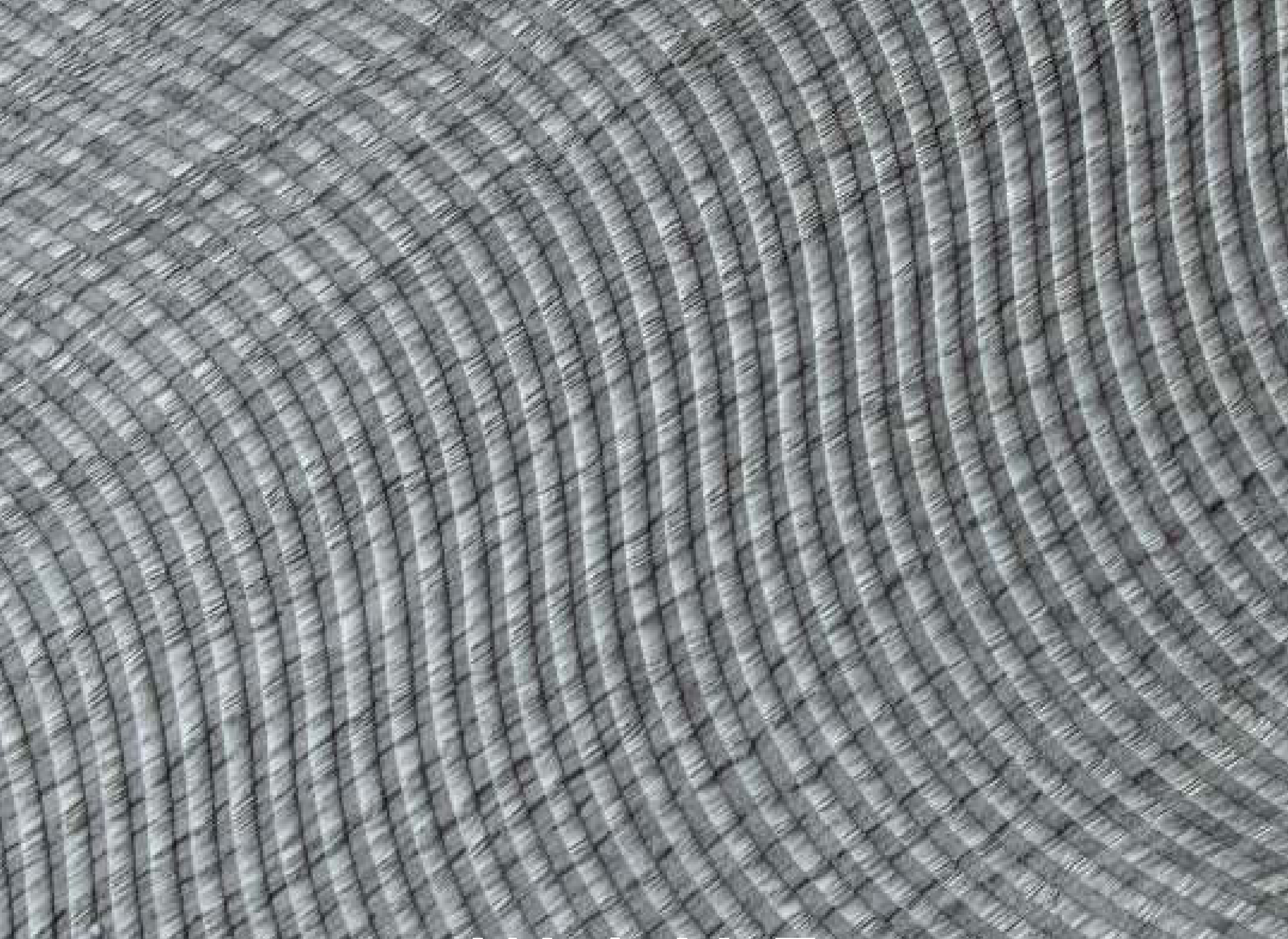 Wave hybrid veneer panel — grey real-wood veneer with a 3D abstract embossed texture.