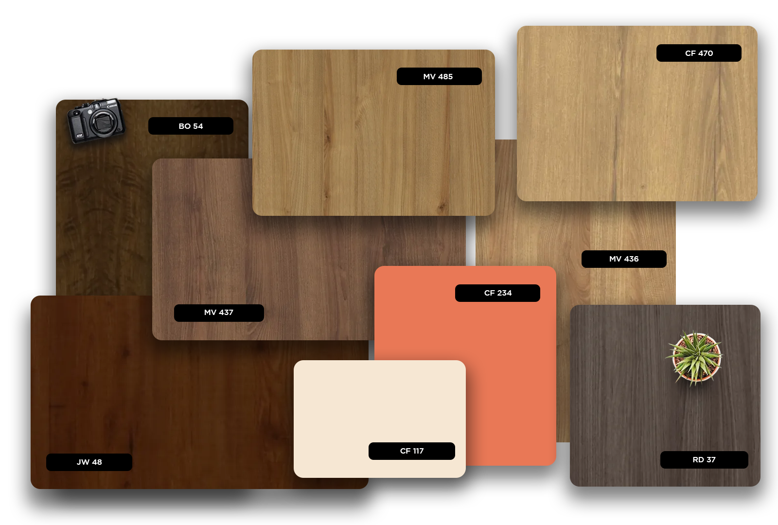 Decorative Wood Laminate 8*4 ft 1.0 mm - JW 48