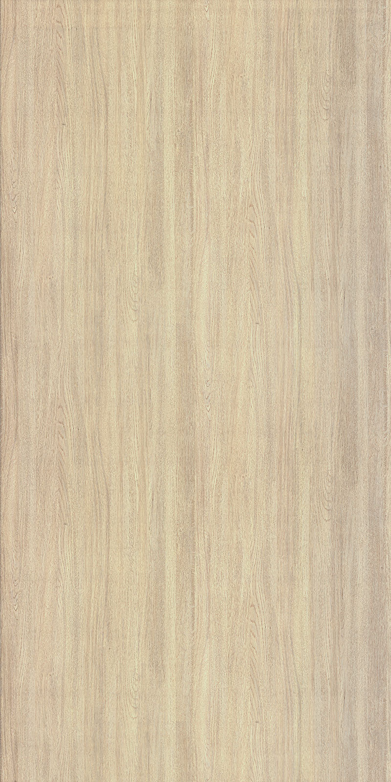 Beige wood grain laminate with textured finish and vertical wood pattern
