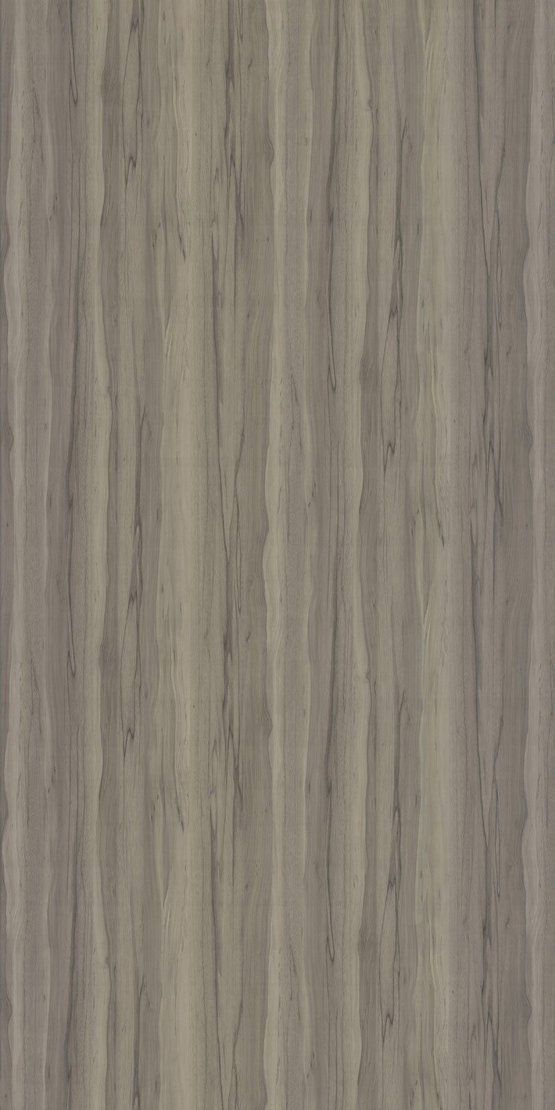 Grey wood laminate with textured finish and wood grain pattern