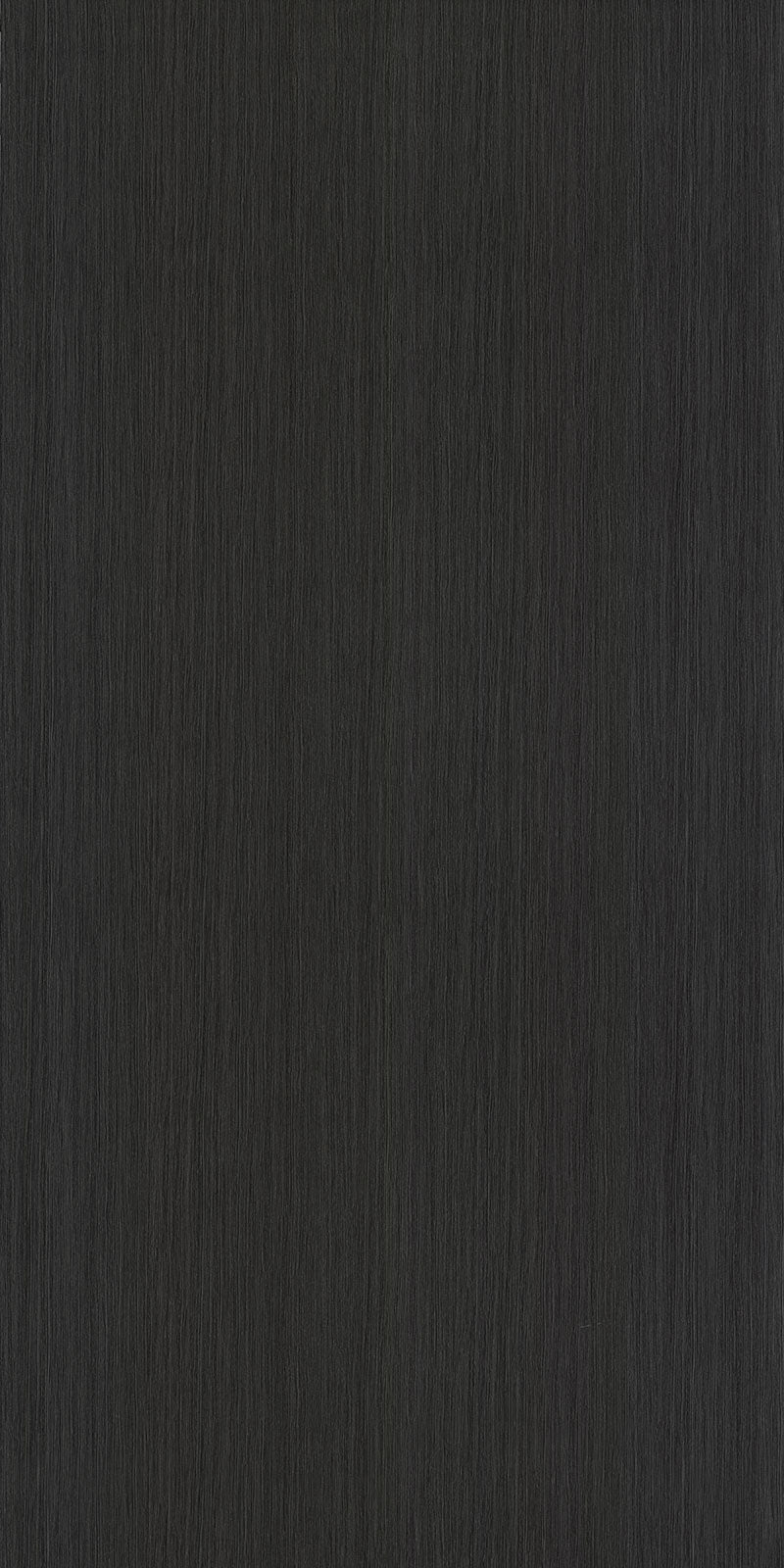 Black wood laminate with textured finish and vertical grain pattern.