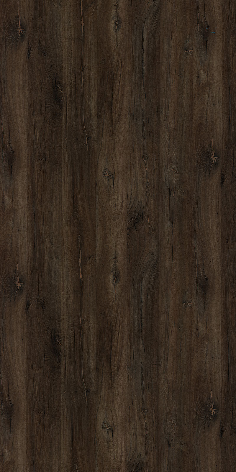 Brown wood grain laminate with textured finish and visible knots and grain patterns.