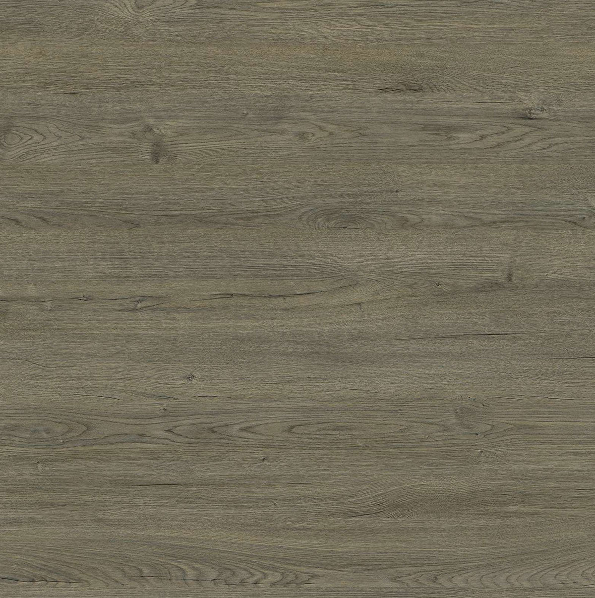 Grey wood grain laminate with textured finish and natural wood pattern details.