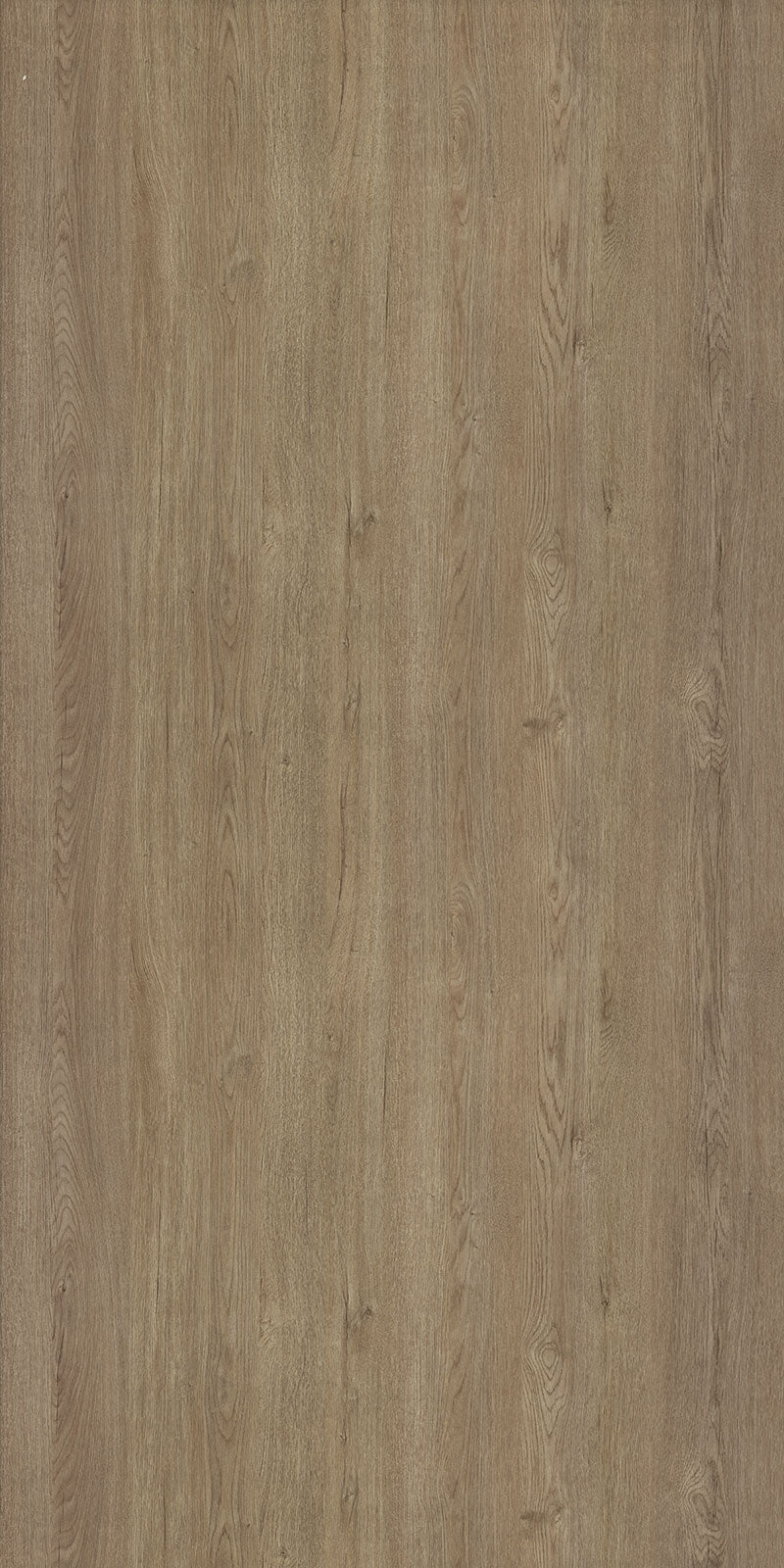 Brown wood grain laminate with textured finish and visible wood pattern and grain details