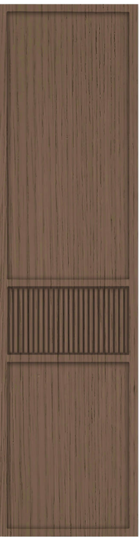 Meridian Legno D'Arte LA 922/975 Rich Walnut sculpted wall panel
