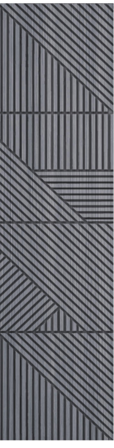 Meridian Legno D'Arte LA 939/960 Storm Grey sculpted wall panel