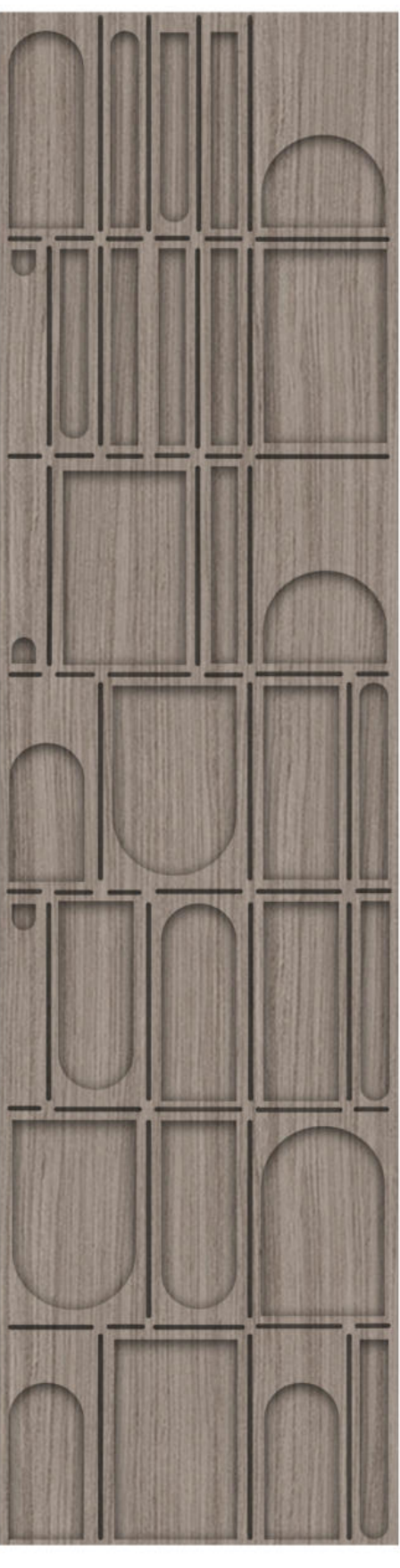 Meridian Legno D'Arte LA 943/920 Sandstone Oak sculpted wall panel