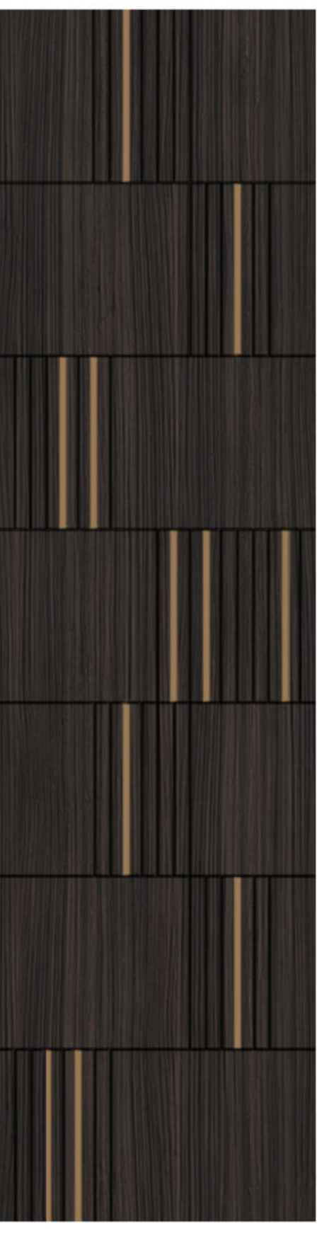 Meridian Legno D'Arte LA 948/950 Smoke Grey sculpted wall panel