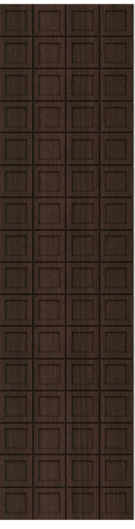 Meridian Legno D'Arte LA 984/985 Dark Chocolate sculpted wall panel