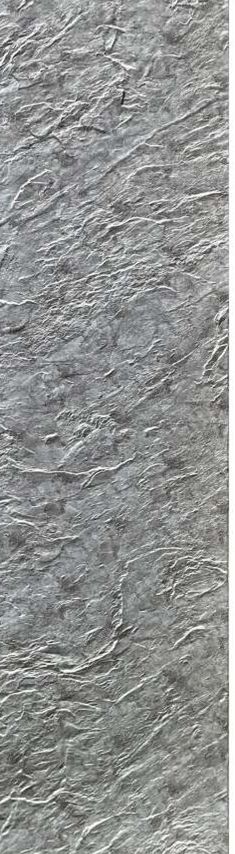Meridian Laminato Silver Stone wall panel, silver split stone finish