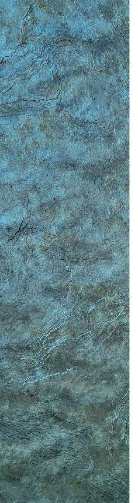 Meridian Laminato Verdigris Teal wall panel, oxidised verdigris finish