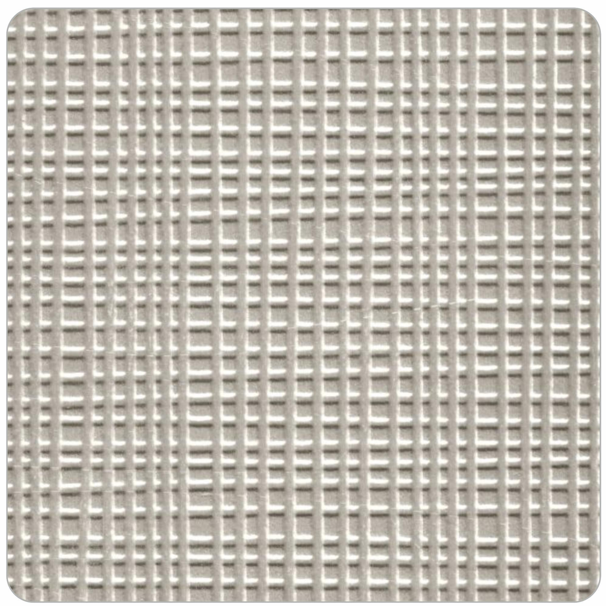 Beige laminate sheet with textured, grid pattern and subtle sheen finish.