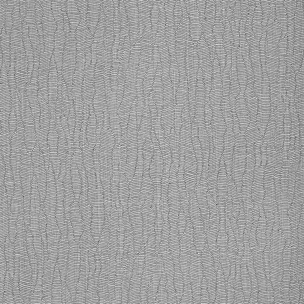 Grey fluted laminate wall panel with textured finish and wavy pattern.