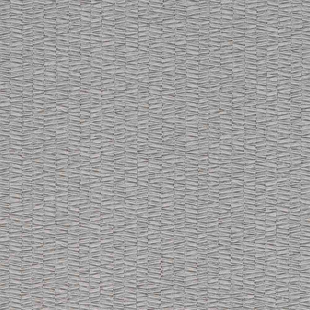 Grey textured laminate wall panel with woven pattern and subtle sheen, displaying a designer finish and geometric texture.