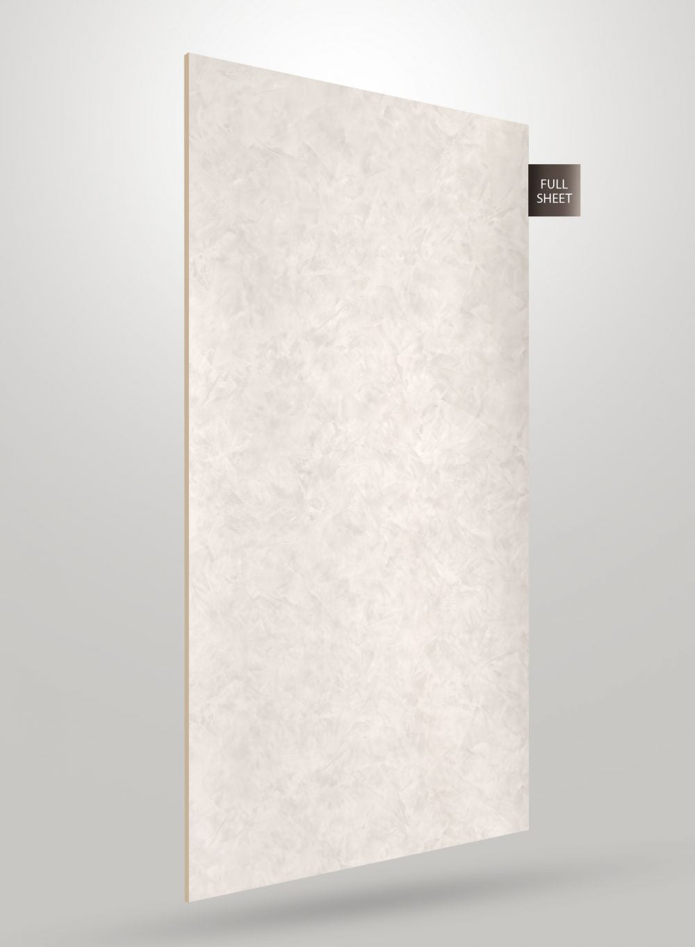 Ivory marble laminate sheet with matte finish and textured pattern displayed as full sheet.
