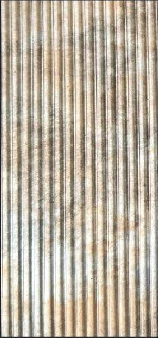 Meridian Pearl Reed LM-6505 decorative wall panel, beige fluted finish