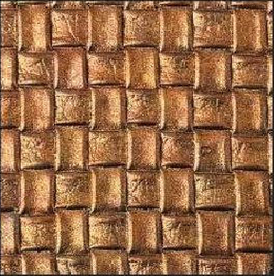 Meridian Bronze Basket LM-6518 decorative wall panel, gold woven texture finish