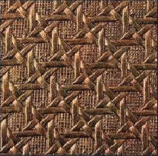 Meridian Bronze Knot LM-6520 decorative wall panel, brown woven texture finish