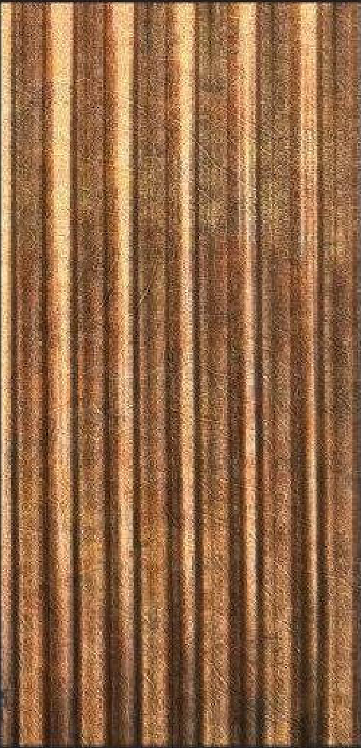 Meridian Bronze Column LM-6521 decorative wall panel, gold fluted finish
