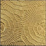 Meridian Gold Fossil LM-6529 decorative wall panel, gold texture finish