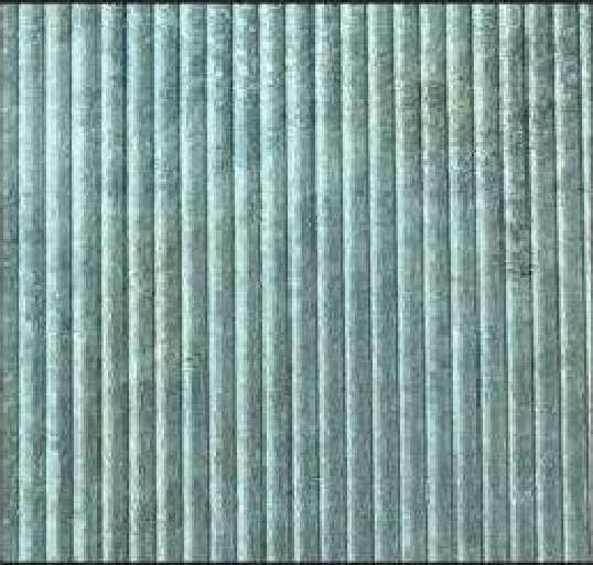 Meridian Verdigris Rib LM-6535 decorative wall panel, grey ribbed finish