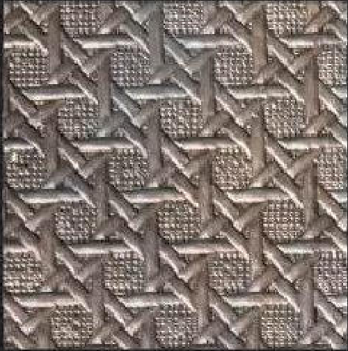 Meridian Pewter Knot LM-6541 decorative wall panel, grey woven texture finish