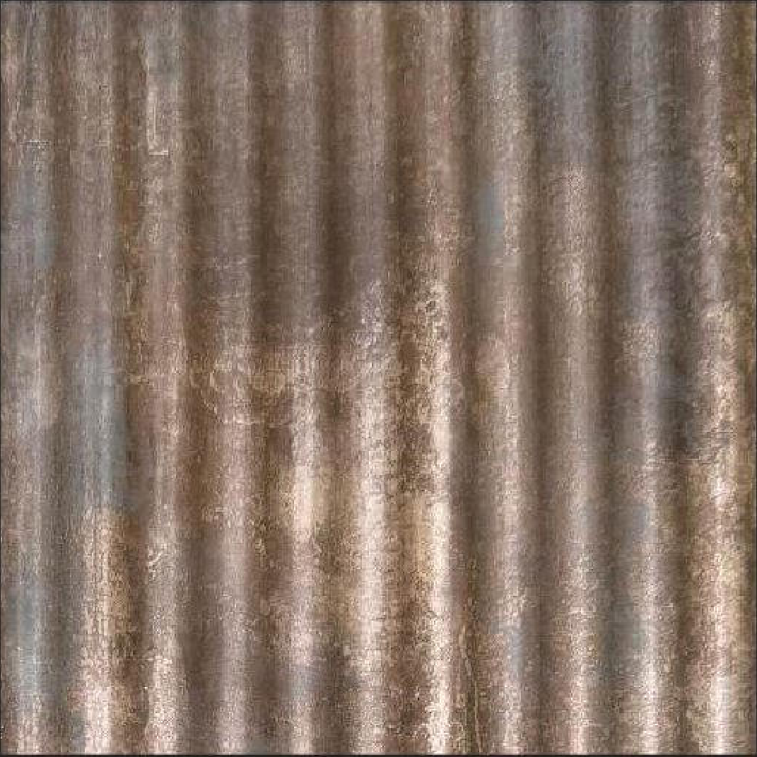 Meridian Pewter Wave LM-6543 decorative wall panel, beige fluted finish