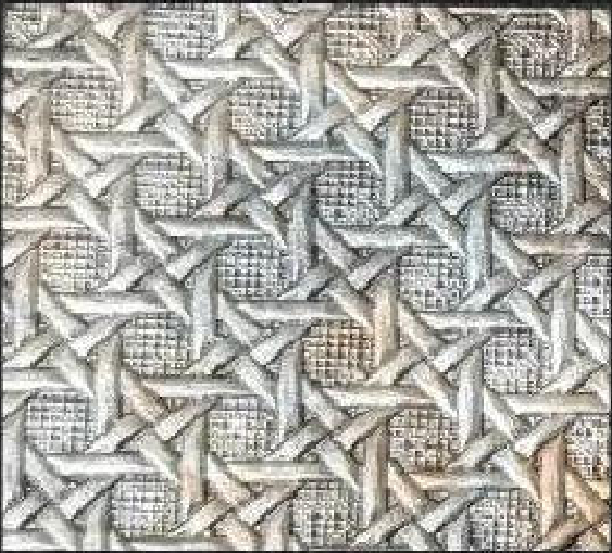 Meridian Quartz Knot LM-6576 decorative wall panel, beige woven texture finish